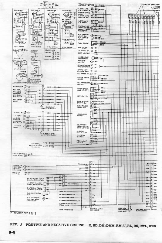 1985 MACK TRUCK R600 Kabelbaum oder Diagramm